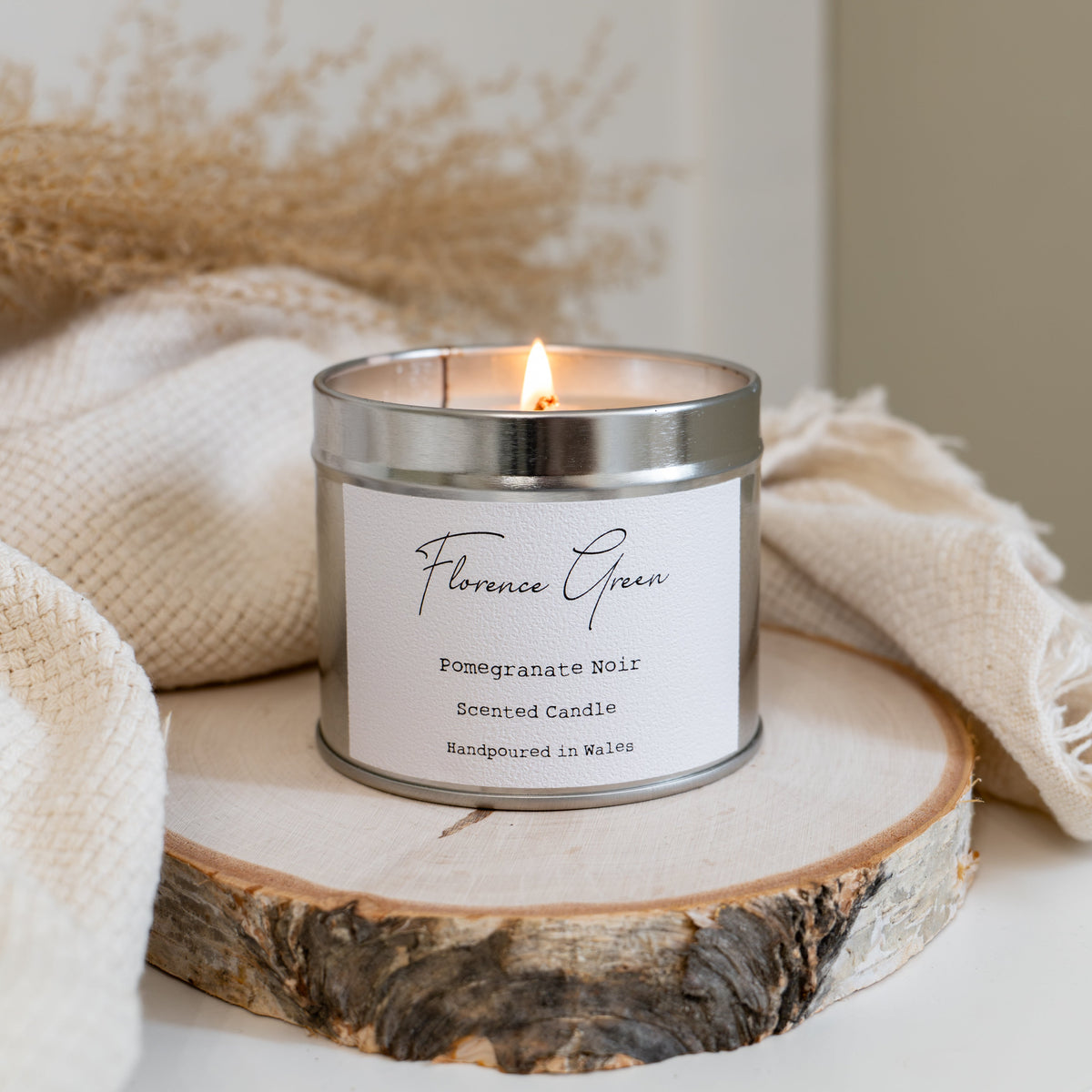 Pomegranate Noir Tin Candle | Florence Green