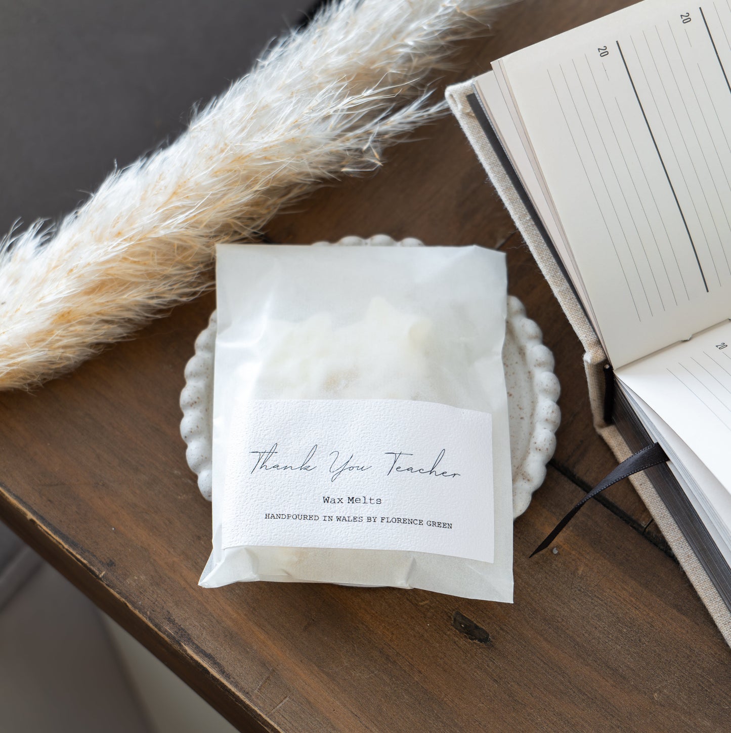 Thank You Teacher soy wax melts gift - luxury end of term teacher appreciation gift