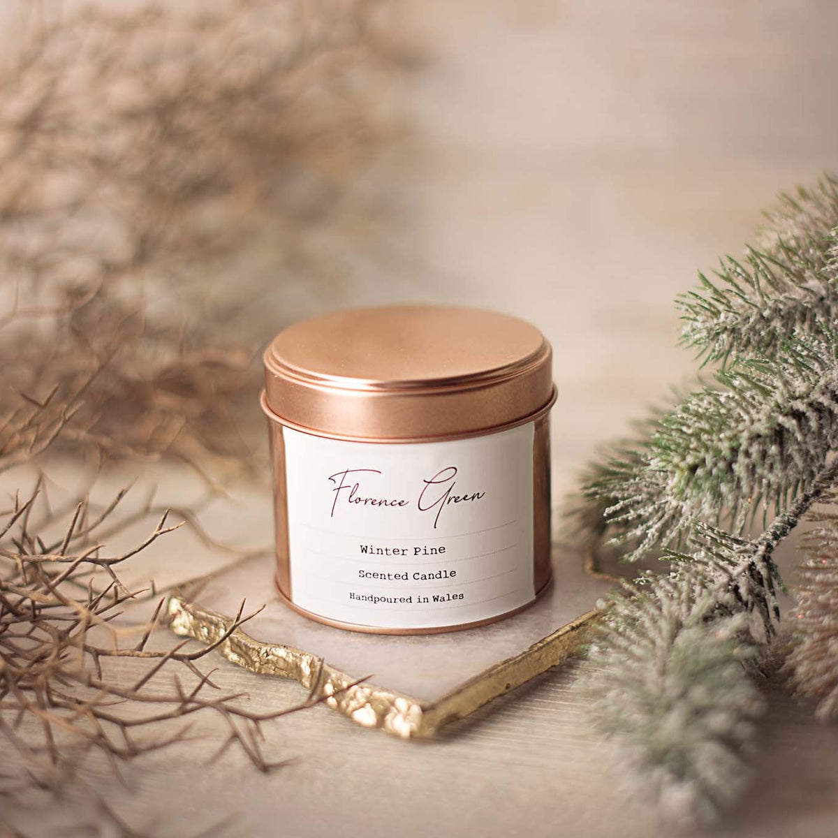 Winter Pine Scented Tin Candle