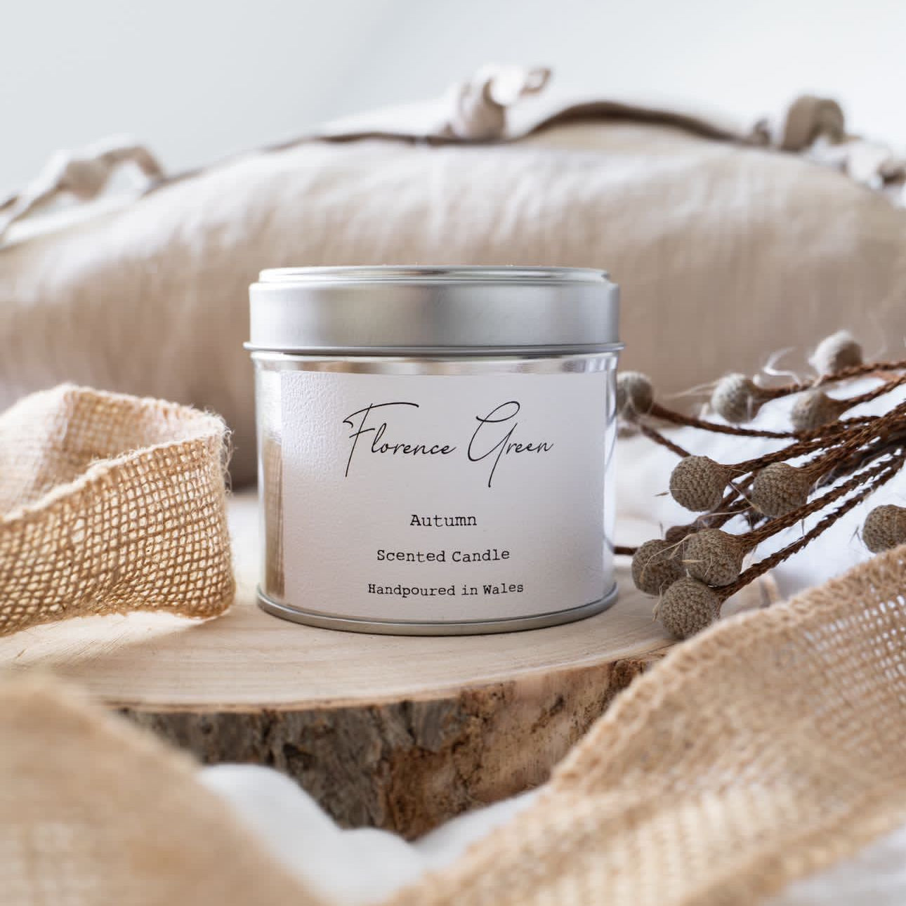 Autumn Medium Tin Candle