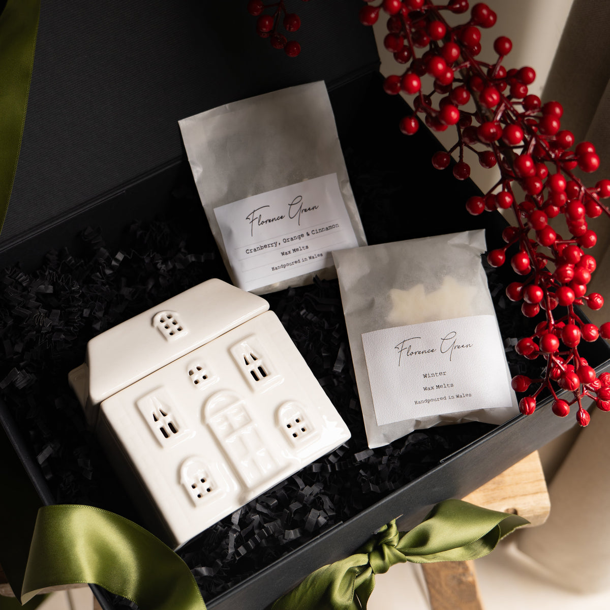 Ceramic Townhouse Wax Melt Gift Box