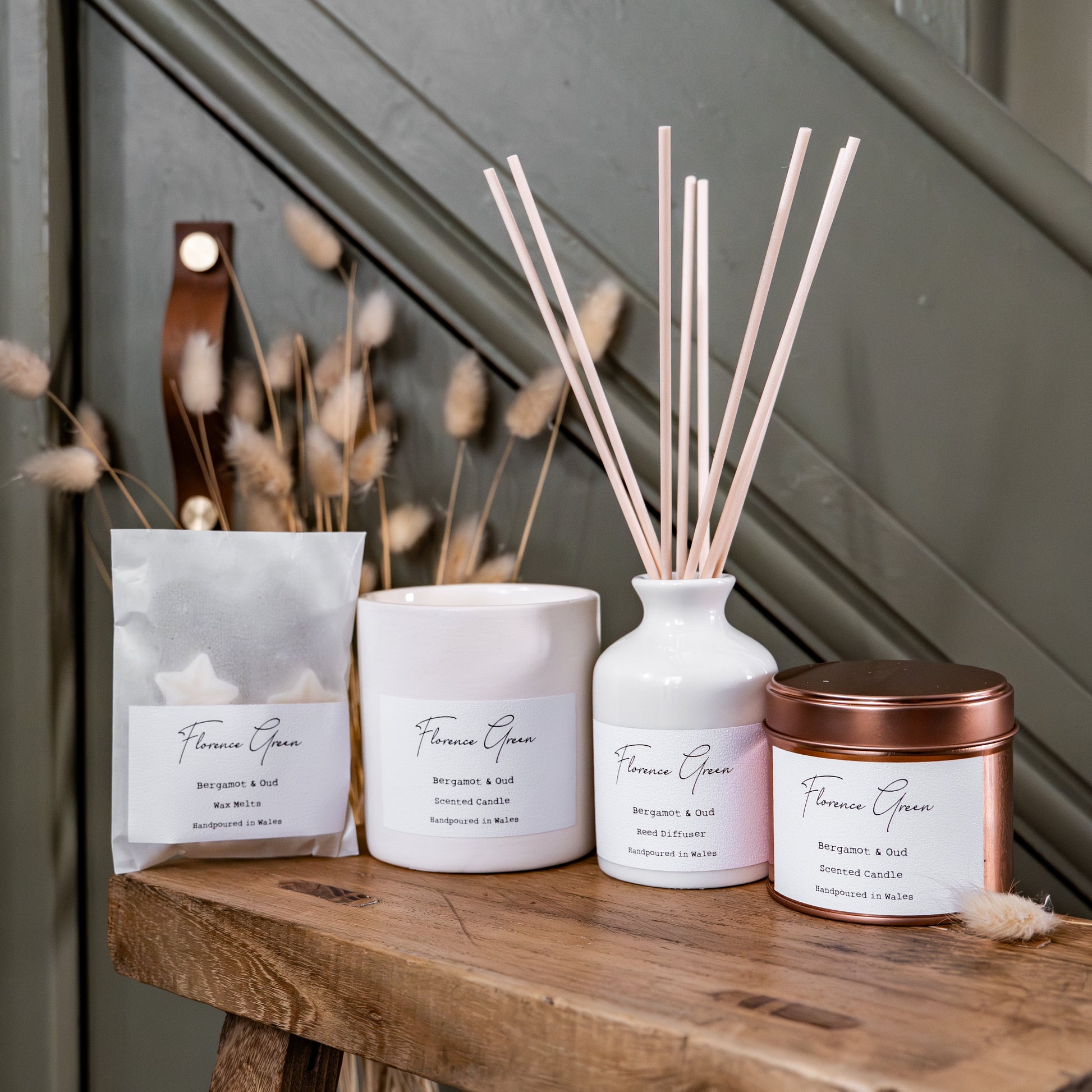 Bergamot & oud Full product range.