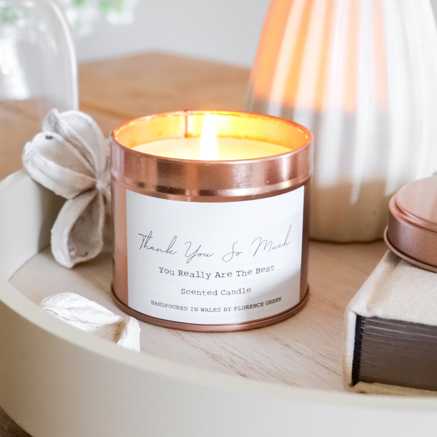 Thank You Tin Candle