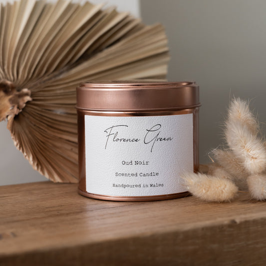 Oud Noir Medium Tin Candle