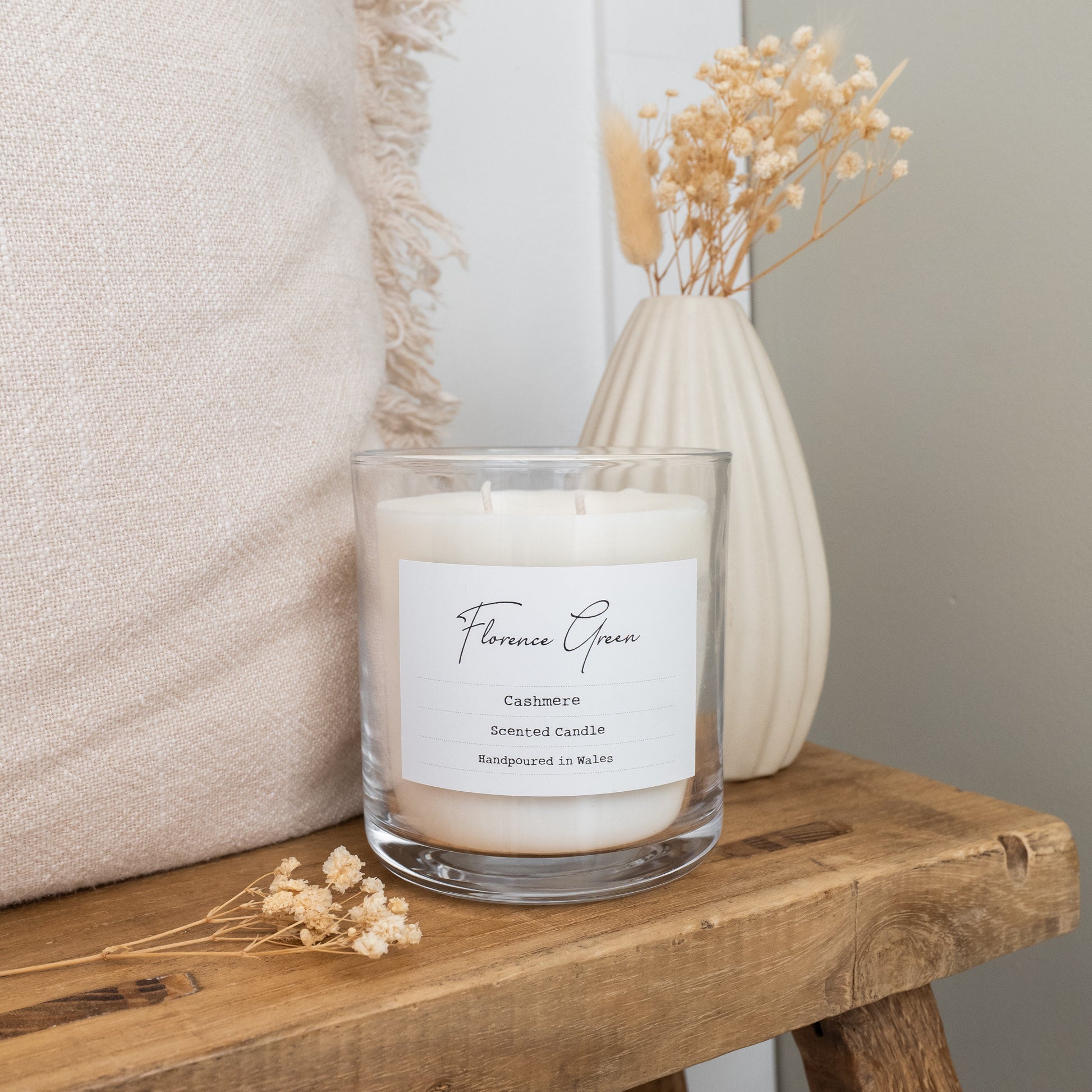 Cashmere Large Double Wick Candle