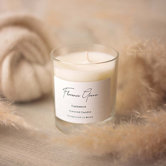 Cashmere Large Glass Candle