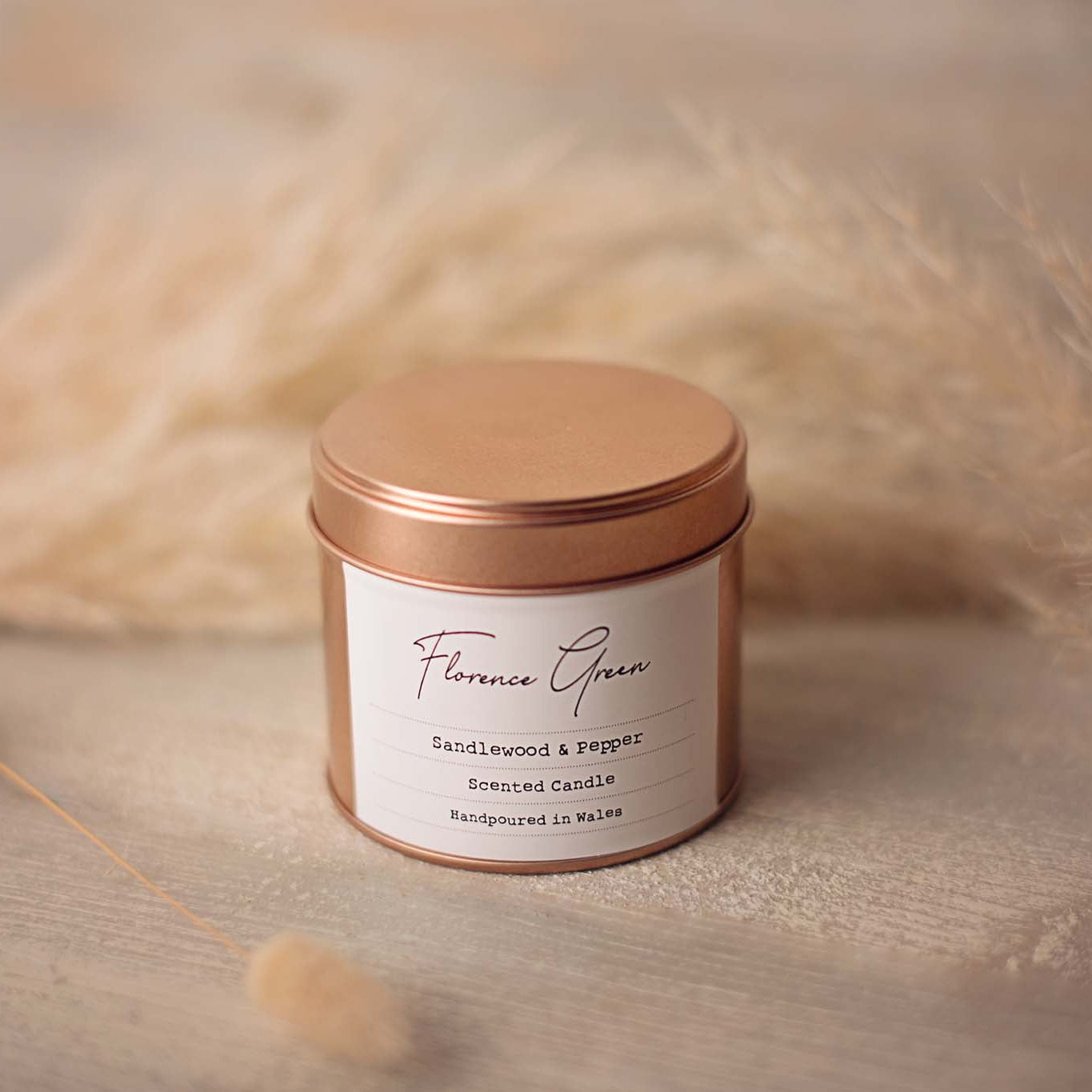 Sandalwood & Pepper Medium Tin Candle