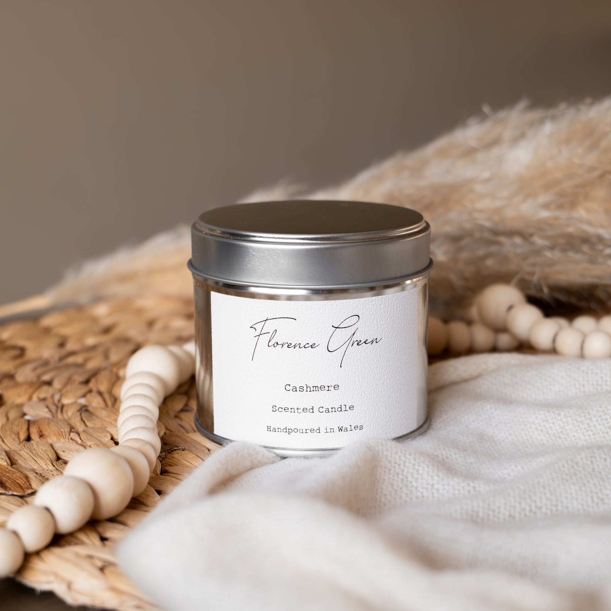 Cashmere Natural Soy Tin Candle
