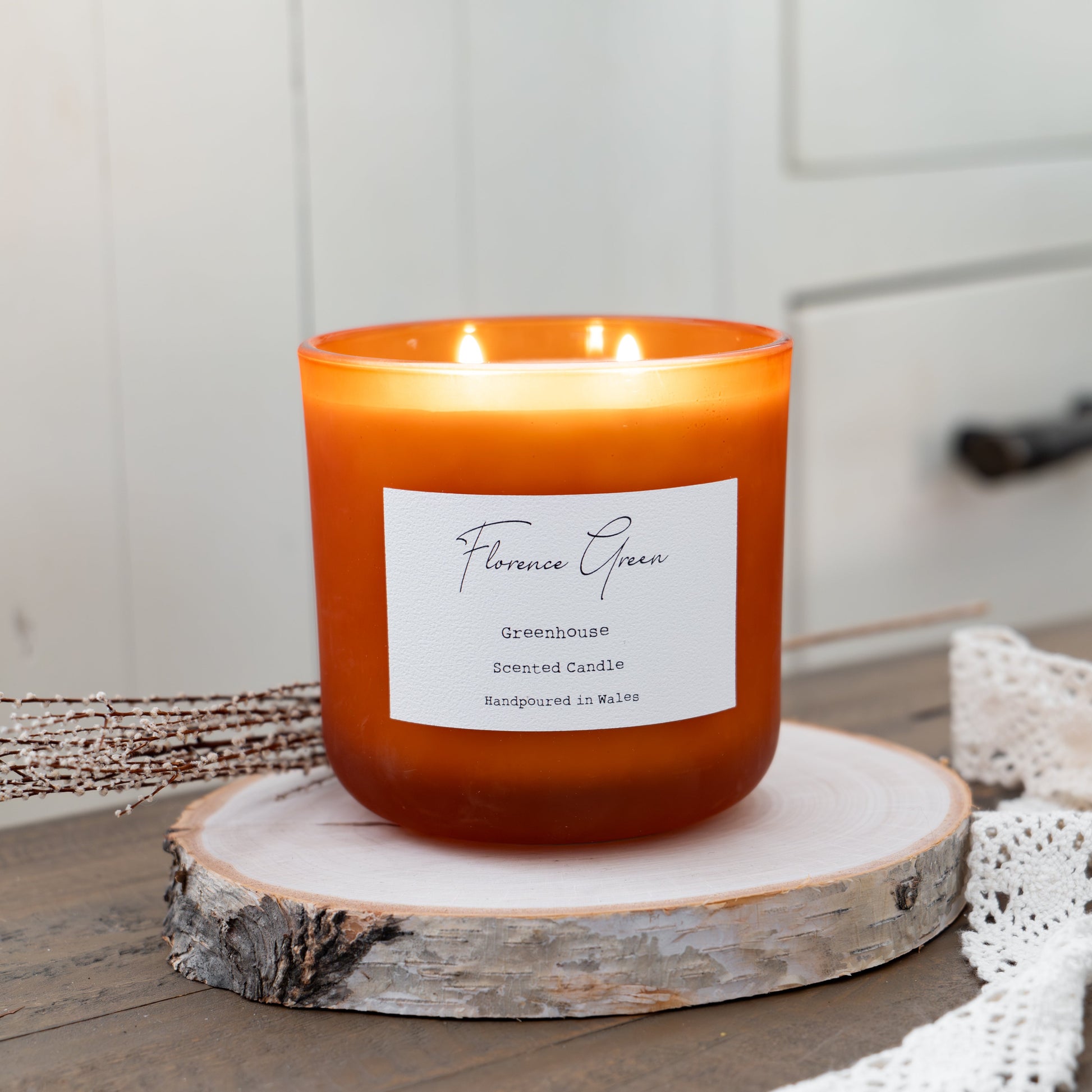 Large Doublewick Tomato Vine Candle