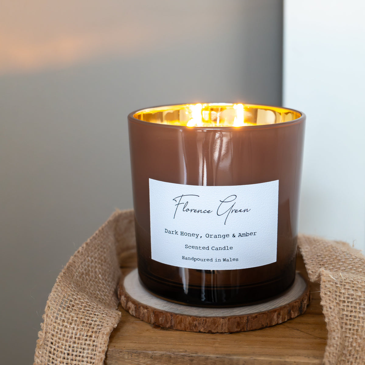 Dark Honey, Orange & Amber Candle | Limited Edition | Florence Green