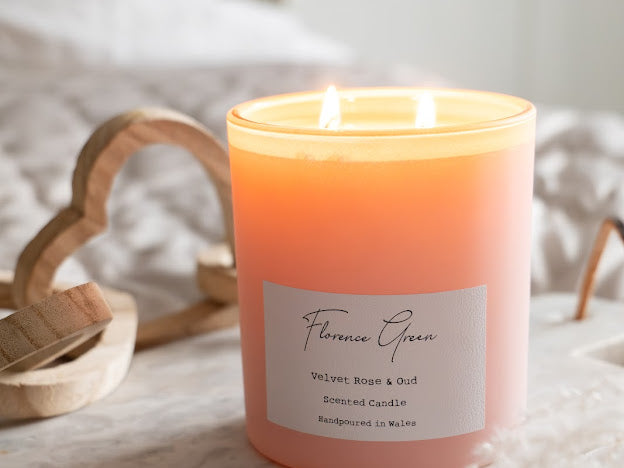 Limited Edition Pink Double Wick Candle & Gift Box