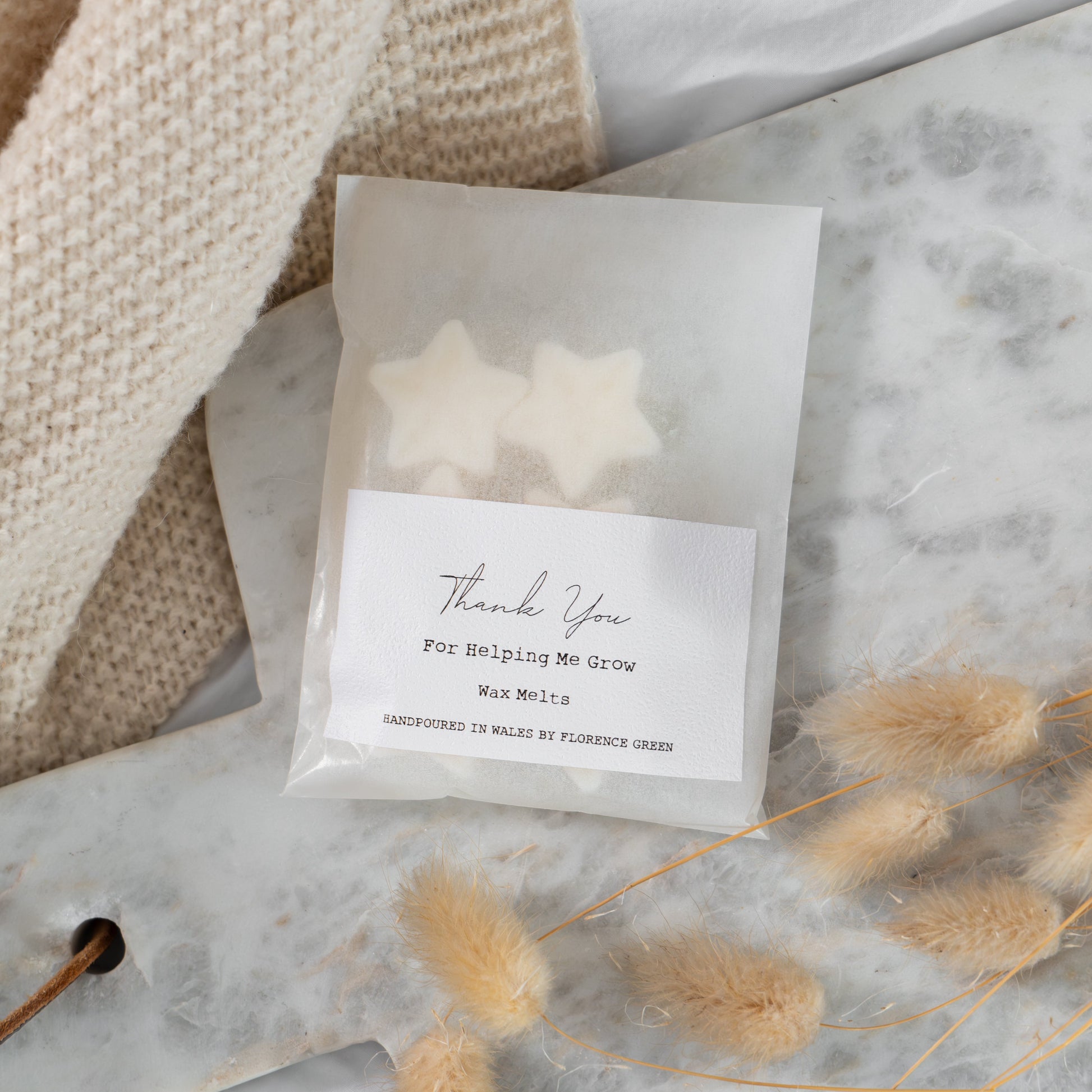 Thank You for helping me grow soy wax melts gift - luxury end of term teacher appreciation gift