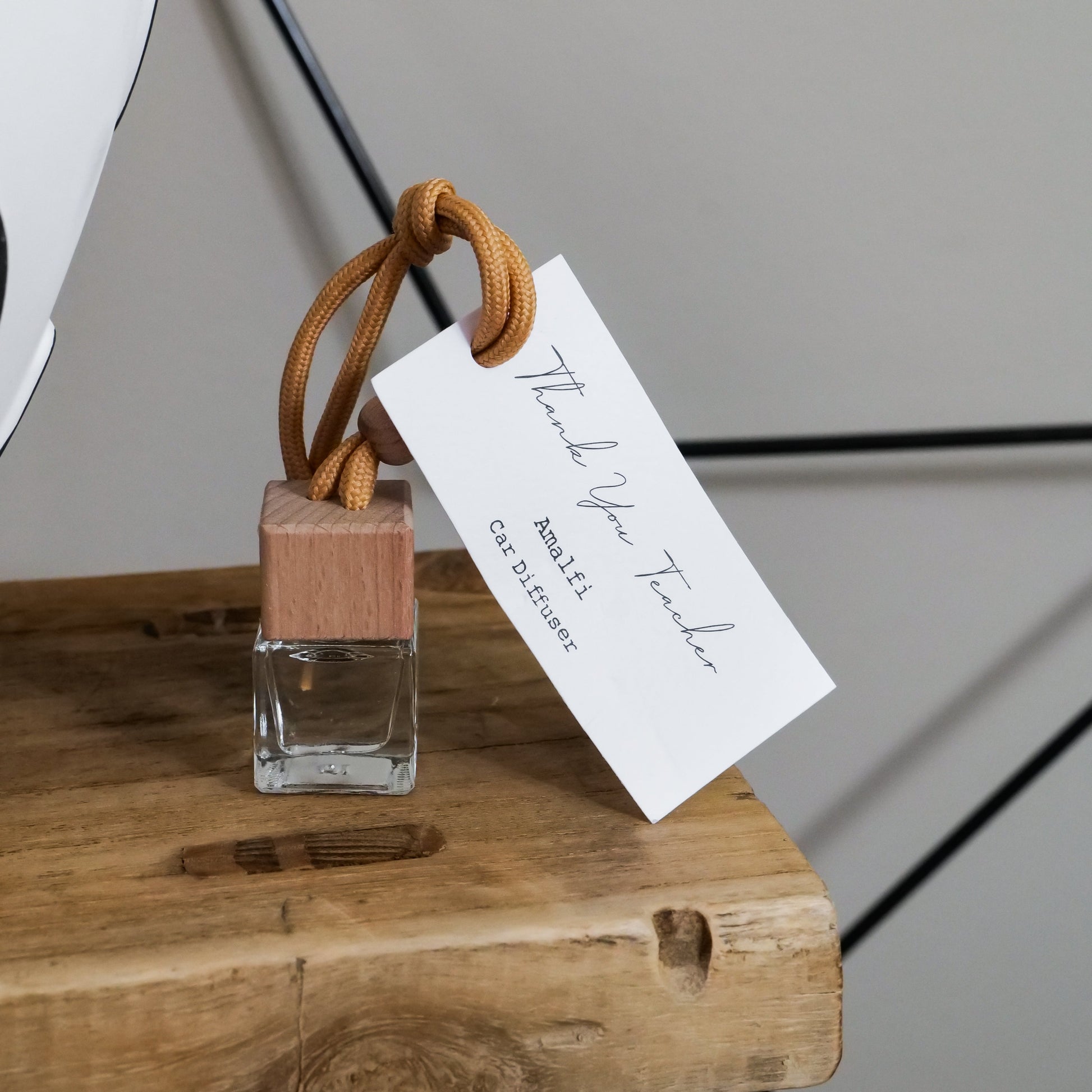 Thank You Teacher Amalfi car diffuser - luxury teacher appreciation gift for end of term